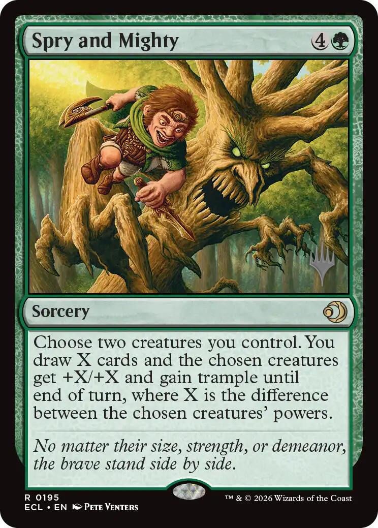 Spry and Mighty [Lorwyn Eclipsed Promos] | Shuffle n Cut Hobbies & Games