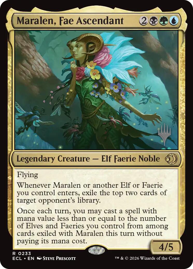 Maralen, Fae Ascendant [Lorwyn Eclipsed Promos] | Shuffle n Cut Hobbies & Games