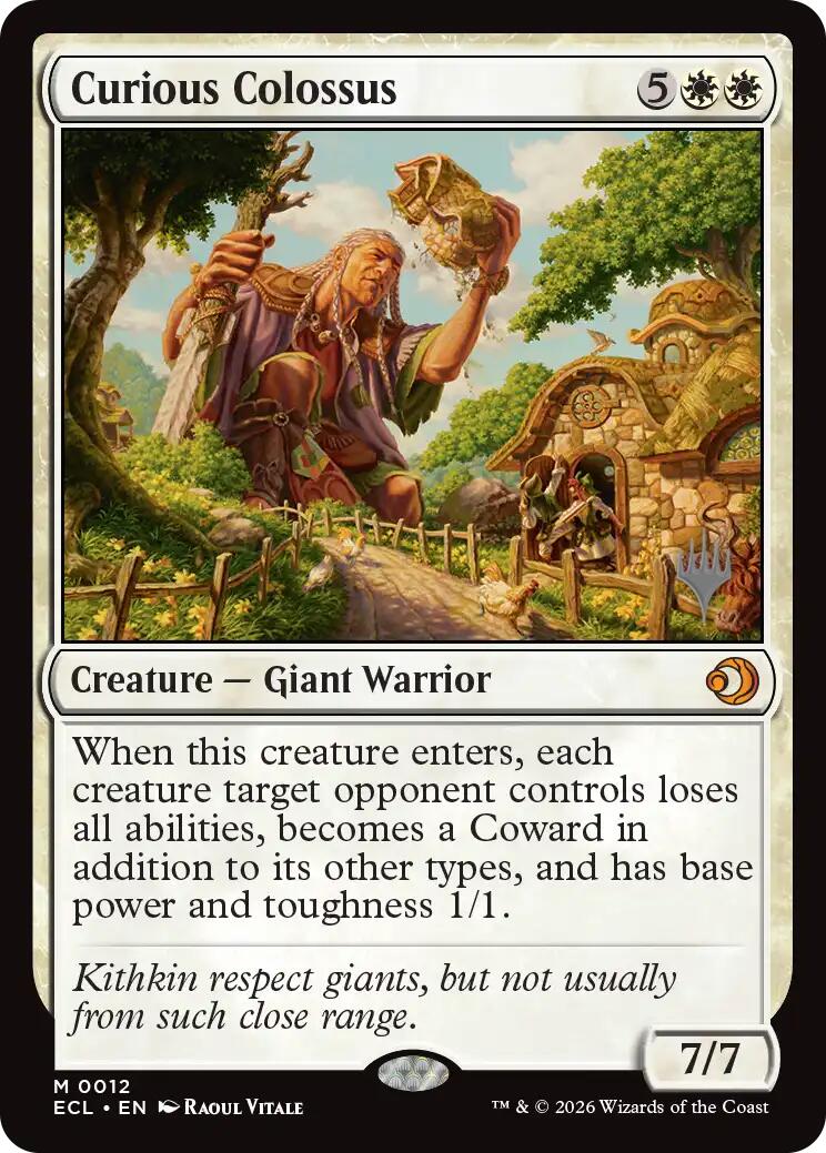 Curious Colossus [Lorwyn Eclipsed Promos] | Shuffle n Cut Hobbies & Games