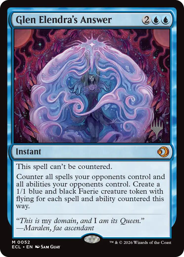 Glen Elendra's Answer [Lorwyn Eclipsed Promos] | Shuffle n Cut Hobbies & Games