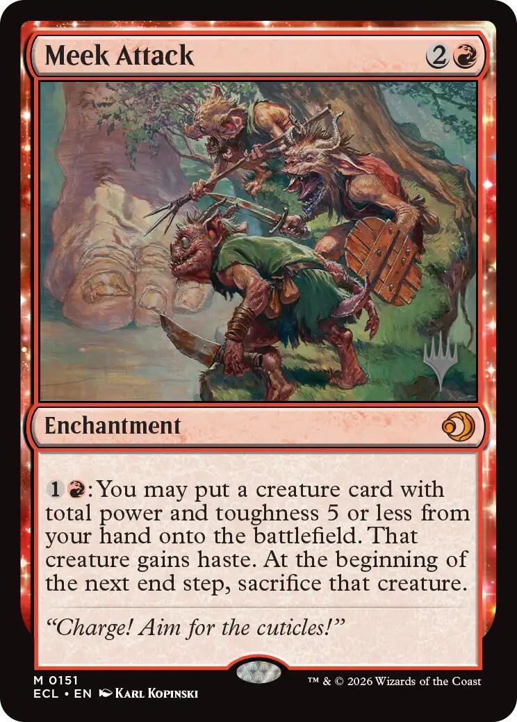 Meek Attack [Lorwyn Eclipsed Promos] | Shuffle n Cut Hobbies & Games