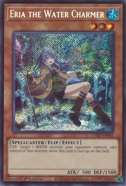 Eria the Water Charmer [CH02-EN001] Secret Rare | Shuffle n Cut Hobbies & Games