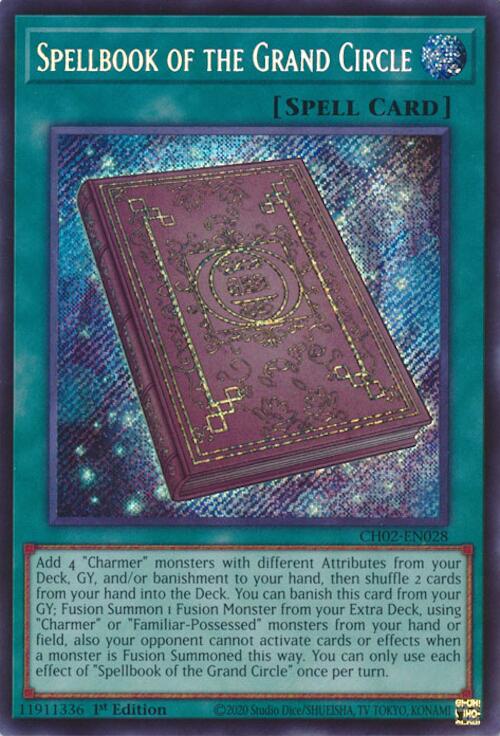 Spellbook of the Grand Circle [CH02-EN028] Secret Rare | Shuffle n Cut Hobbies & Games
