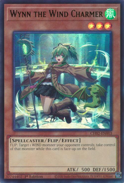 Wynn the Wind Charmer (Ultra Rare) [CH02-EN003] Ultra Rare | Shuffle n Cut Hobbies & Games