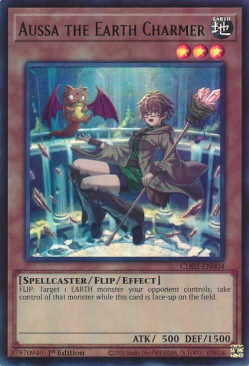 Aussa the Earth Charmer (Ultra Rare) [CH02-EN004] Ultra Rare | Shuffle n Cut Hobbies & Games