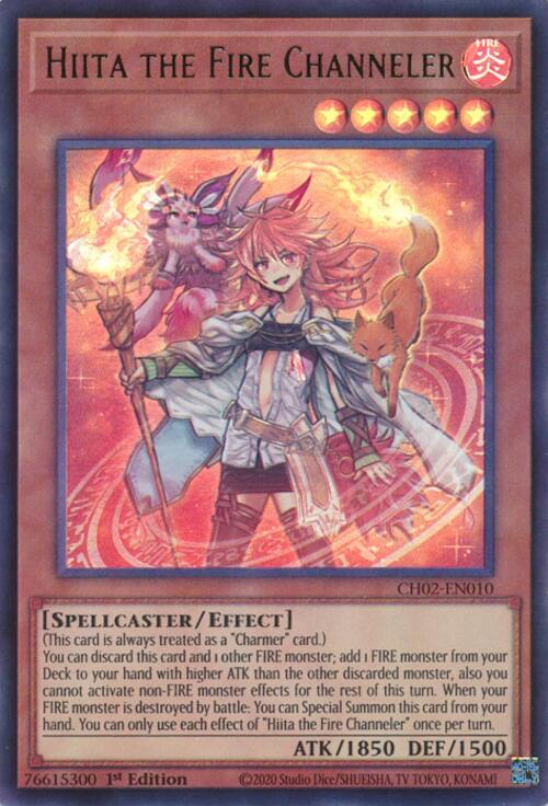 Hiita the Fire Channeler [CH02-EN010] Ultra Rare | Shuffle n Cut Hobbies & Games