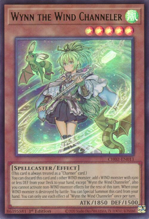 Wynn the Wind Channeler [CH02-EN011] Ultra Rare | Shuffle n Cut Hobbies & Games
