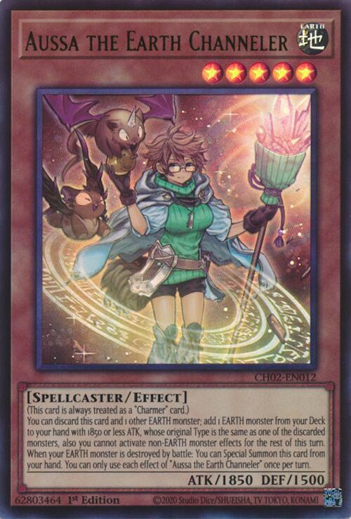 Aussa the Earth Channeler [CH02-EN012] Ultra Rare | Shuffle n Cut Hobbies & Games