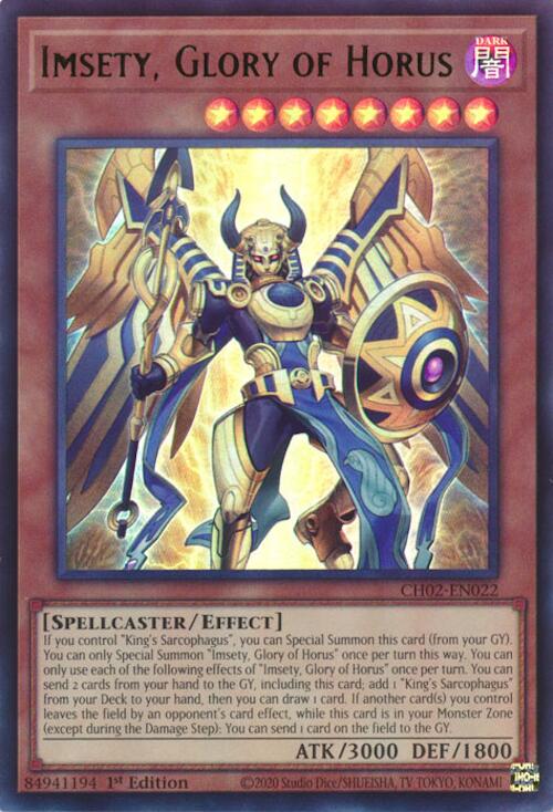 Imsety, Glory of Horus [CH02-EN022] Ultra Rare | Shuffle n Cut Hobbies & Games