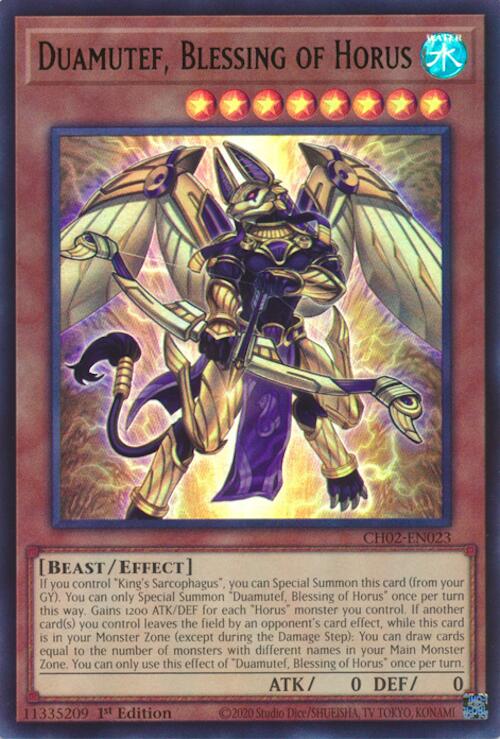 Duamutef, Blessing of Horus [CH02-EN023] Ultra Rare | Shuffle n Cut Hobbies & Games