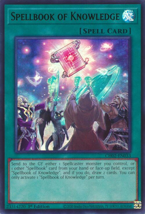 Spellbook of Knowledge [CH02-EN033] Ultra Rare | Shuffle n Cut Hobbies & Games