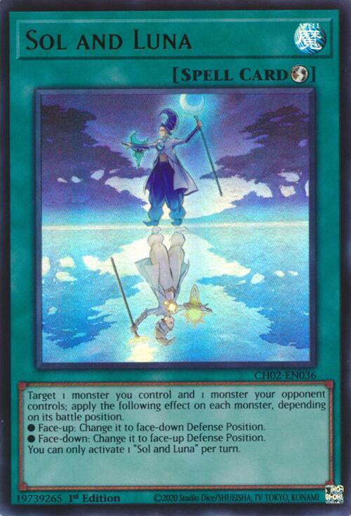 Sol and Luna [CH02-EN036] Ultra Rare | Shuffle n Cut Hobbies & Games