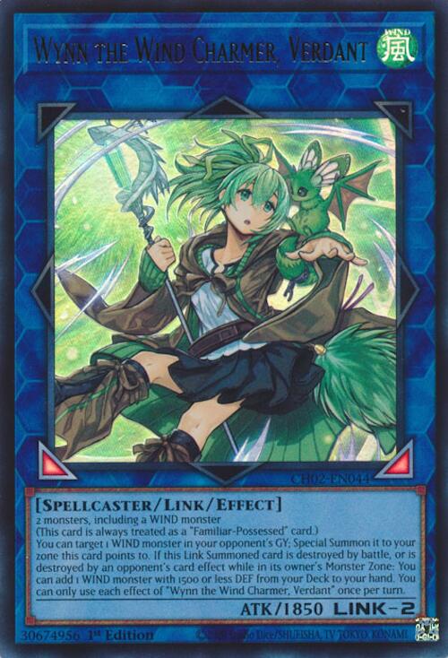 Wynn the Wind Charmer, Verdant [CH02-EN044] Ultra Rare | Shuffle n Cut Hobbies & Games