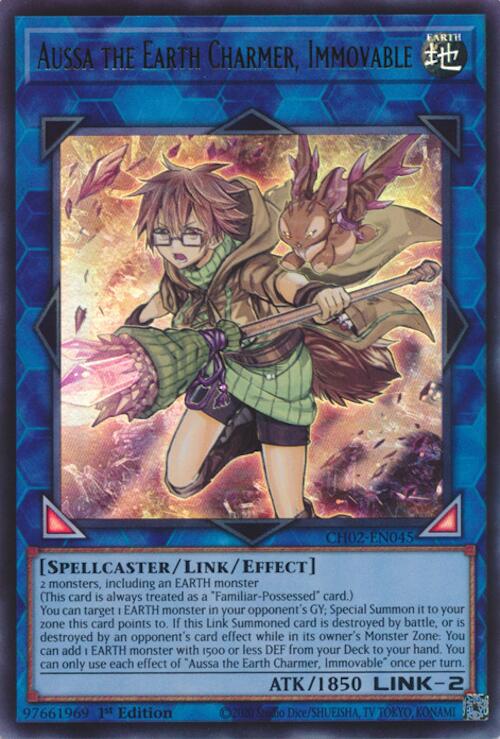 Aussa the Earth Charmer, Immovable [CH02-EN045] Ultra Rare | Shuffle n Cut Hobbies & Games