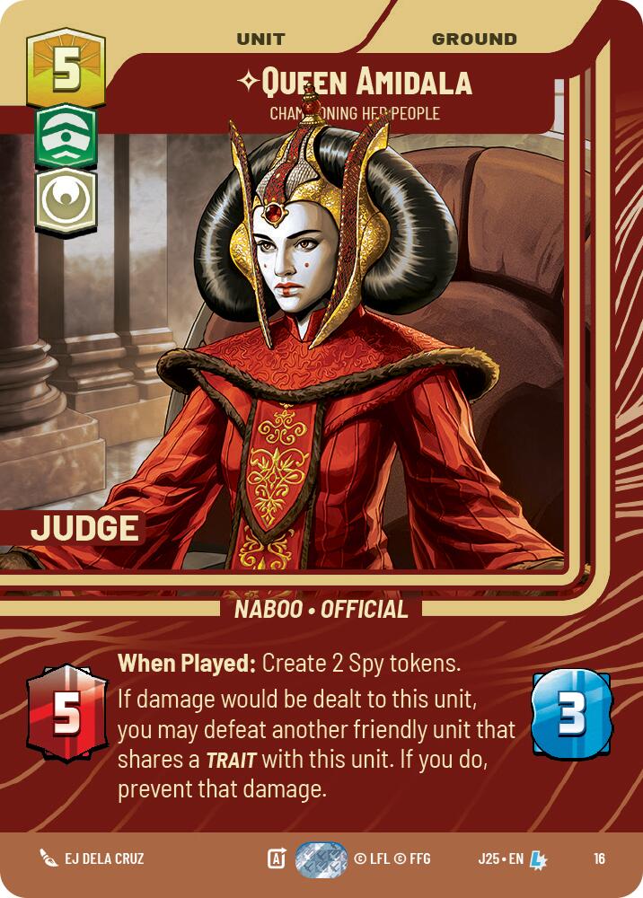Queen Amidala - Championing Her People (16) (16) [Judge Promos] | Shuffle n Cut Hobbies & Games