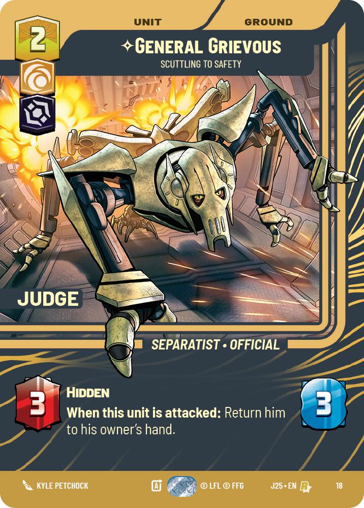 General Grievous - Scuttling to Safety (18) (18) [Judge Promos] | Shuffle n Cut Hobbies & Games