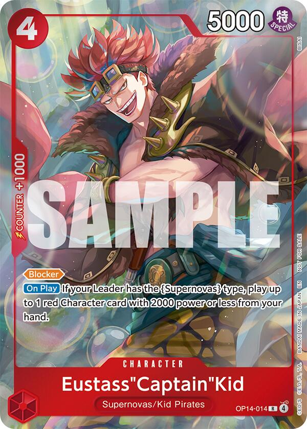 Eustass"Captain"Kid (OP14-014) (Dash Pack) [The Azure Sea's Seven] | Shuffle n Cut Hobbies & Games