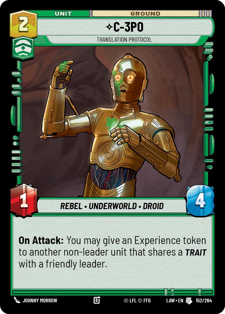 C-3PO - Translation Protocol (152/264) (152/264) [A Lawless Time] | Shuffle n Cut Hobbies & Games