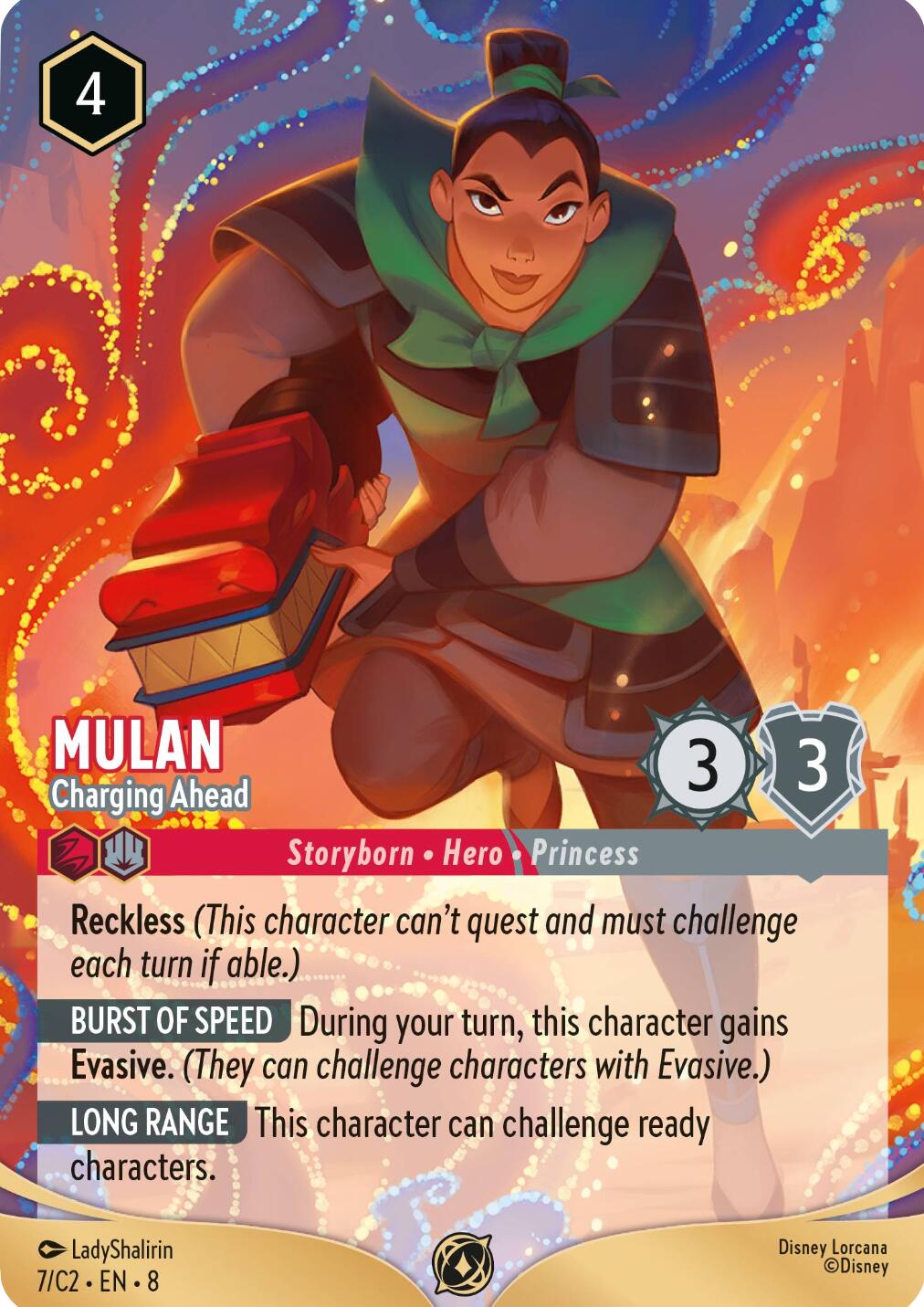 Mulan - Charging Ahead (7) (7) [Promo Cards] | Shuffle n Cut Hobbies & Games