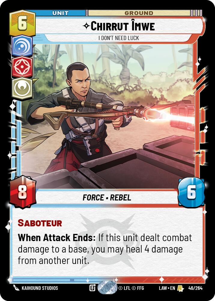 Chirrut Imwe - I Don't Need Luck (46/264) (46/264) [A Lawless Time] | Shuffle n Cut Hobbies & Games