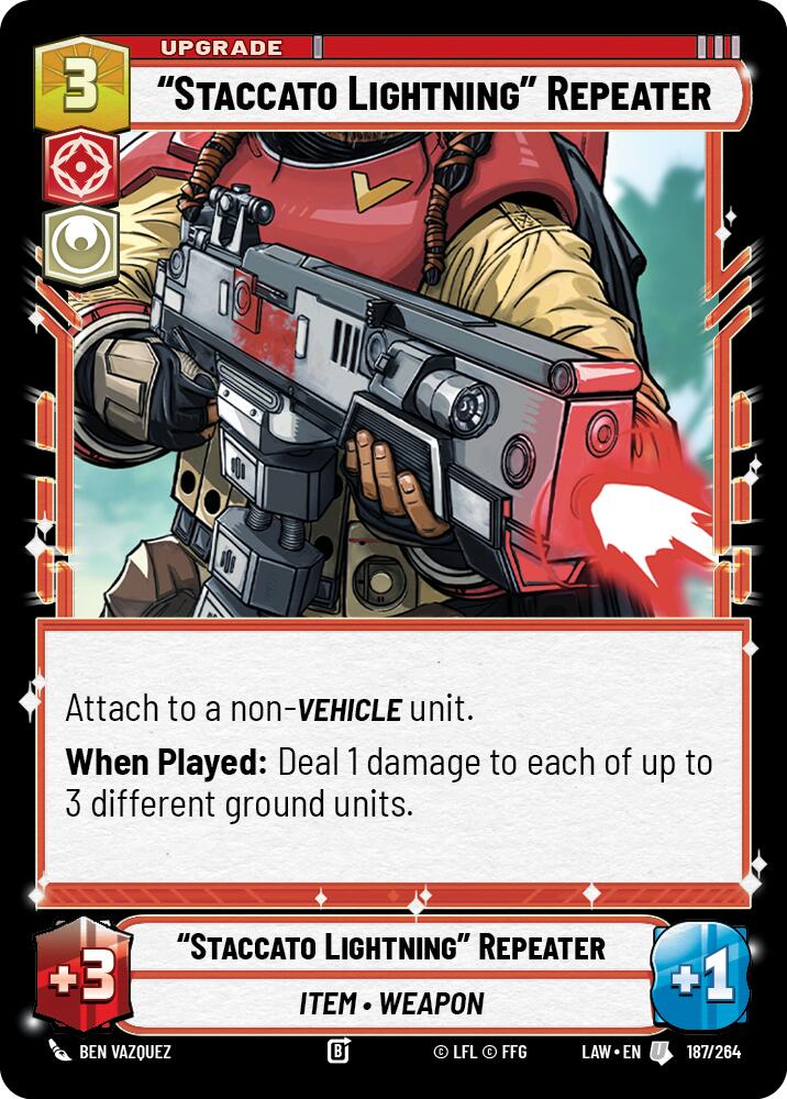 "Staccato Lightning" Repeater (187/264) (187/264) [A Lawless Time] | Shuffle n Cut Hobbies & Games