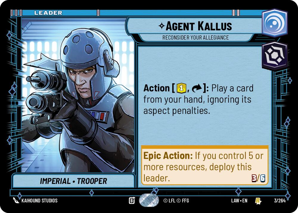 Agent Kallus - Reconsider Your Allegiance (3/264) (3/264) [A Lawless Time] | Shuffle n Cut Hobbies & Games
