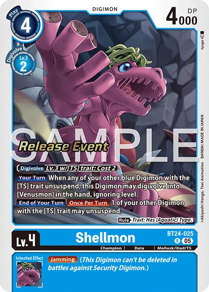 Shellmon [BT24-025] [Time Stranger Release Events Cards] | Shuffle n Cut Hobbies & Games