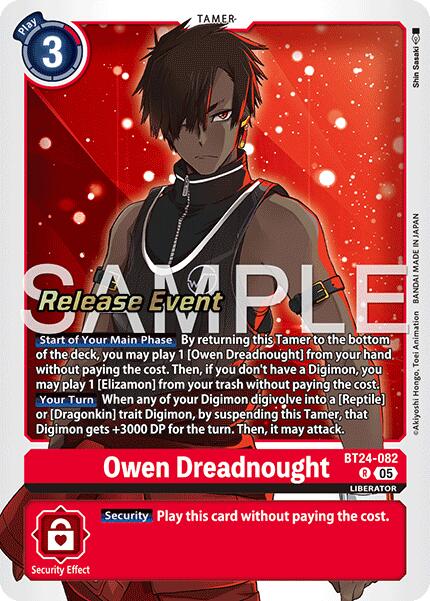Owen Dreadnought [BT24-082] [Time Stranger Release Events Cards] | Shuffle n Cut Hobbies & Games