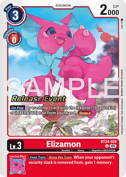 Elizamon [BT24-008] [Time Stranger Release Events Cards] | Shuffle n Cut Hobbies & Games