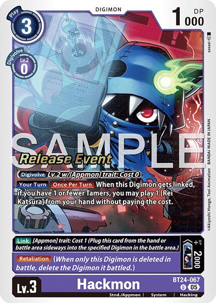 Hackmon [BT24-067] [Time Stranger Release Events Cards] | Shuffle n Cut Hobbies & Games