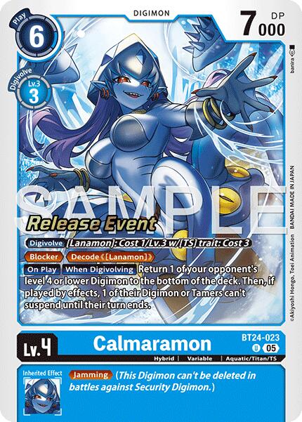 Calmaramon [BT24-023] [Time Stranger Release Events Cards] | Shuffle n Cut Hobbies & Games