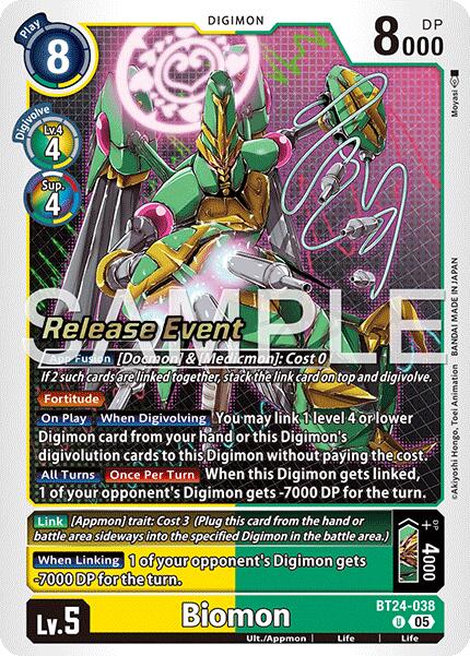 Biomon [BT24-038] [Time Stranger Release Events Cards] | Shuffle n Cut Hobbies & Games