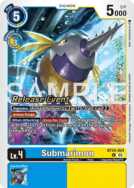 Submarimon [BT24-024] [Time Stranger Release Events Cards] | Shuffle n Cut Hobbies & Games