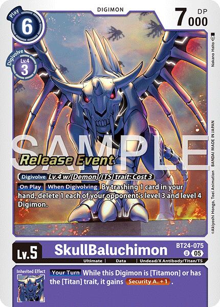 SkullBaluchimon [BT24-075] [Time Stranger Release Events Cards] | Shuffle n Cut Hobbies & Games