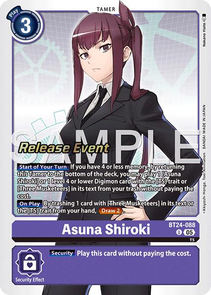 Asuna Shiroki [BT24-088] [Time Stranger Release Events Cards] | Shuffle n Cut Hobbies & Games