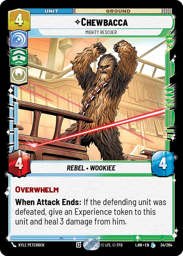 Chewbacca - Mighty Rescuer (34/264) (34/264) [A Lawless Time] | Shuffle n Cut Hobbies & Games