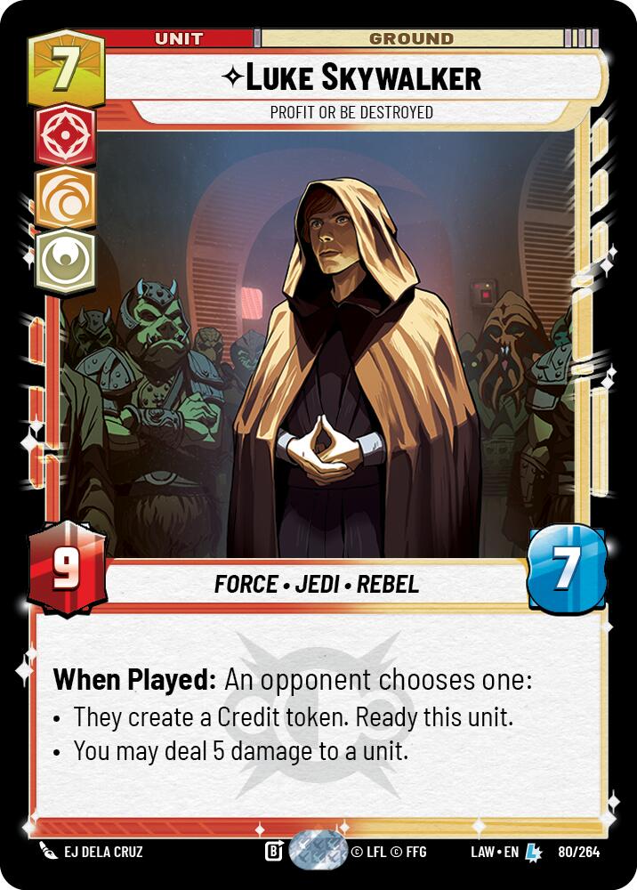 Luke Skywalker - Profit or Be Destroyed (80/264) (80/264) [A Lawless Time] | Shuffle n Cut Hobbies & Games