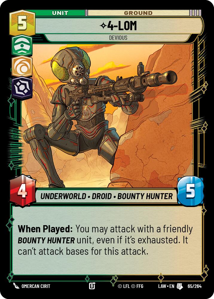 4-LOM -LOM - Devious (65/264) (65/264) [A Lawless Time] | Shuffle n Cut Hobbies & Games