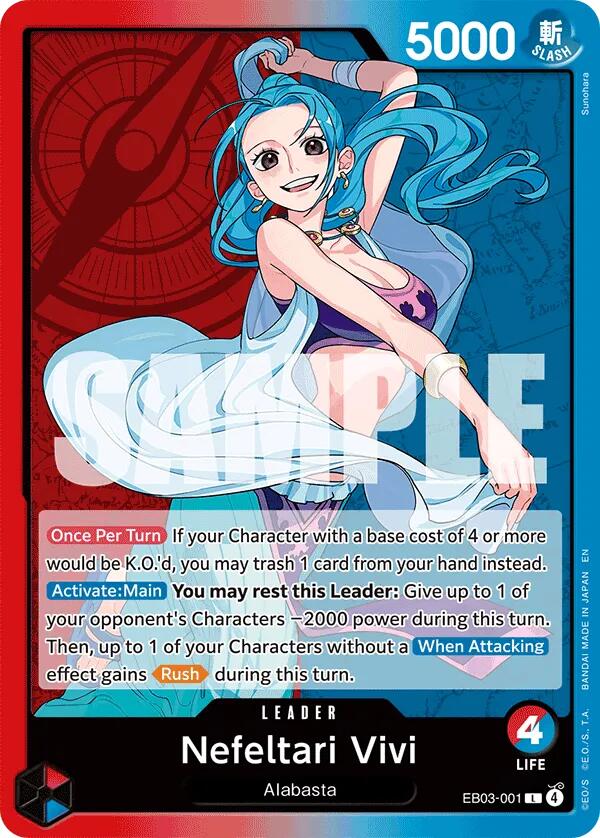Nefeltari Vivi - 001 [Extra Booster: One Piece Heroines Edition] | Shuffle n Cut Hobbies & Games