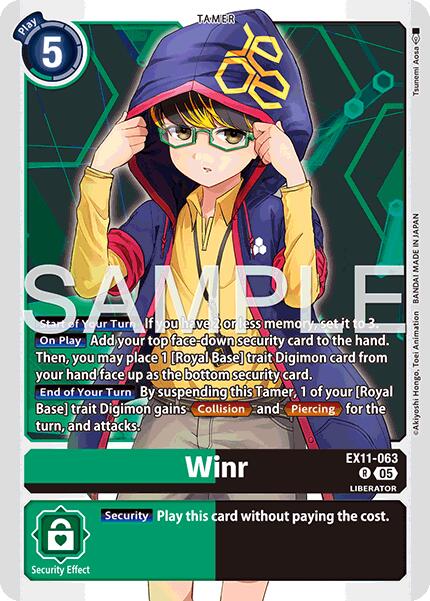 Winr [EX11-063] [Dawn of Liberator] | Shuffle n Cut Hobbies & Games