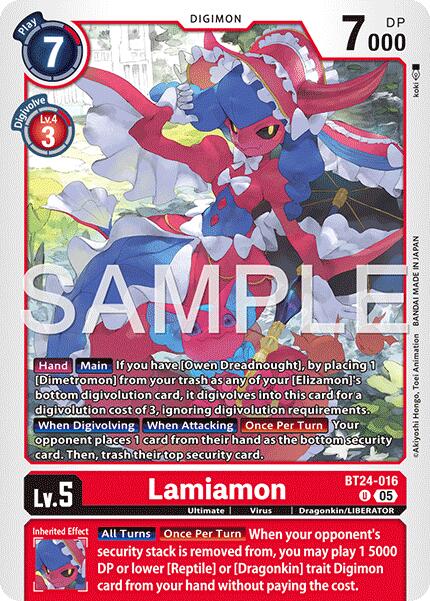 Lamiamon [BT24-016] [Time Stranger] | Shuffle n Cut Hobbies & Games
