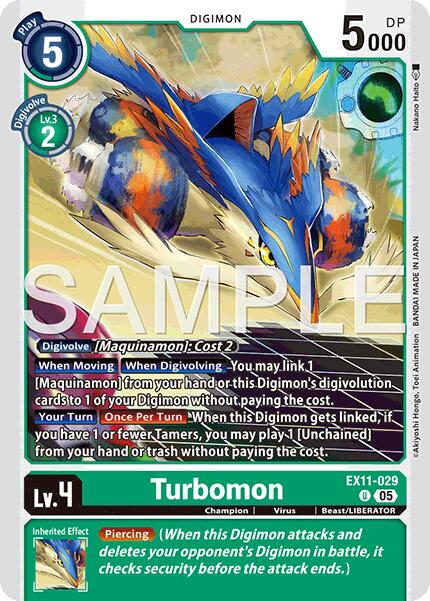 Turbomon [EX11-029] [Dawn of Liberator] | Shuffle n Cut Hobbies & Games