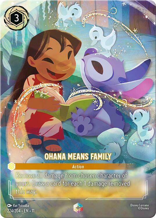 Ohana Means Family (Enchanted) (224/204) [Winterspell] | Shuffle n Cut Hobbies & Games