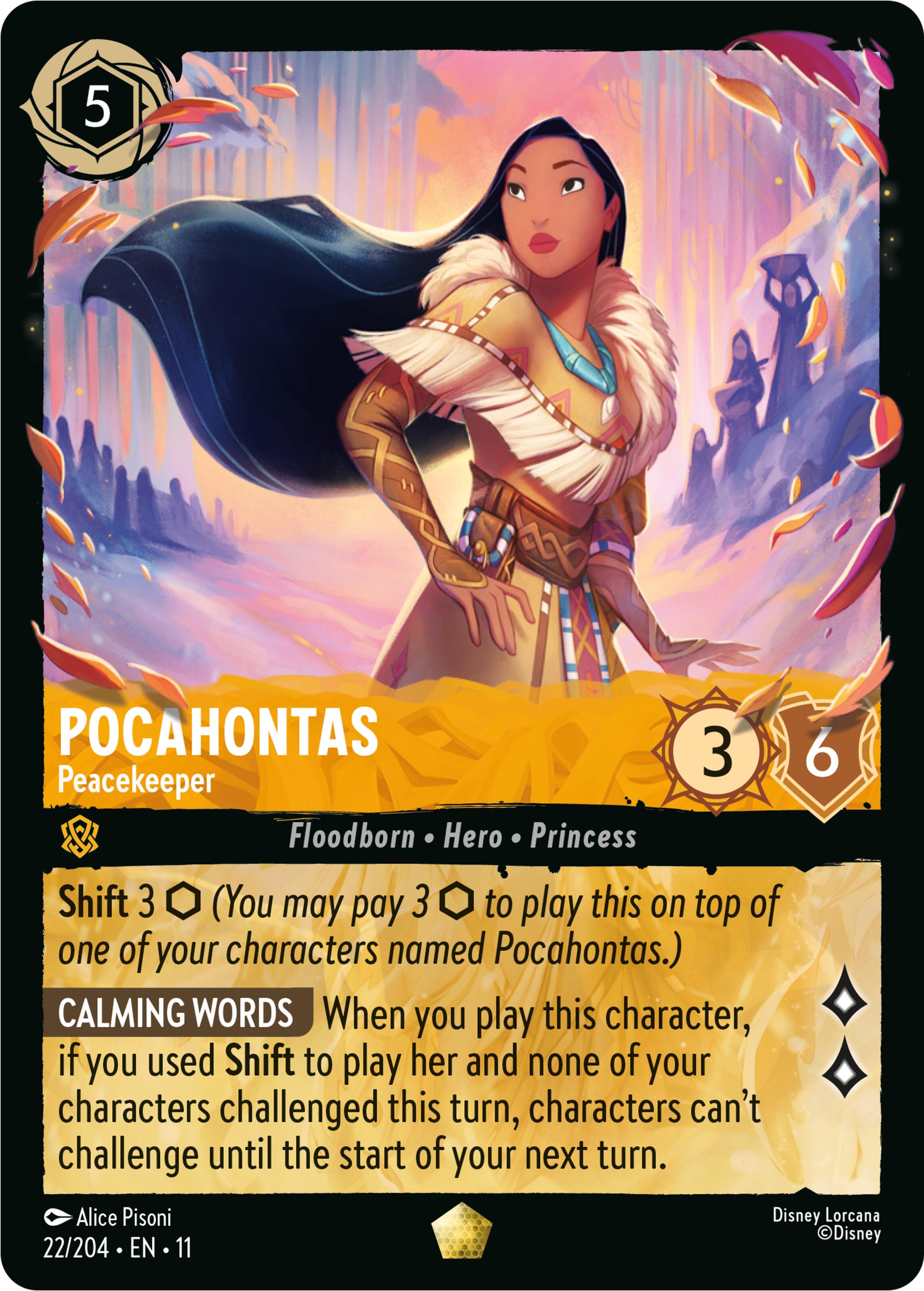 Pocahontas - Peacekeeper (22/204) [Winterspell] | Shuffle n Cut Hobbies & Games