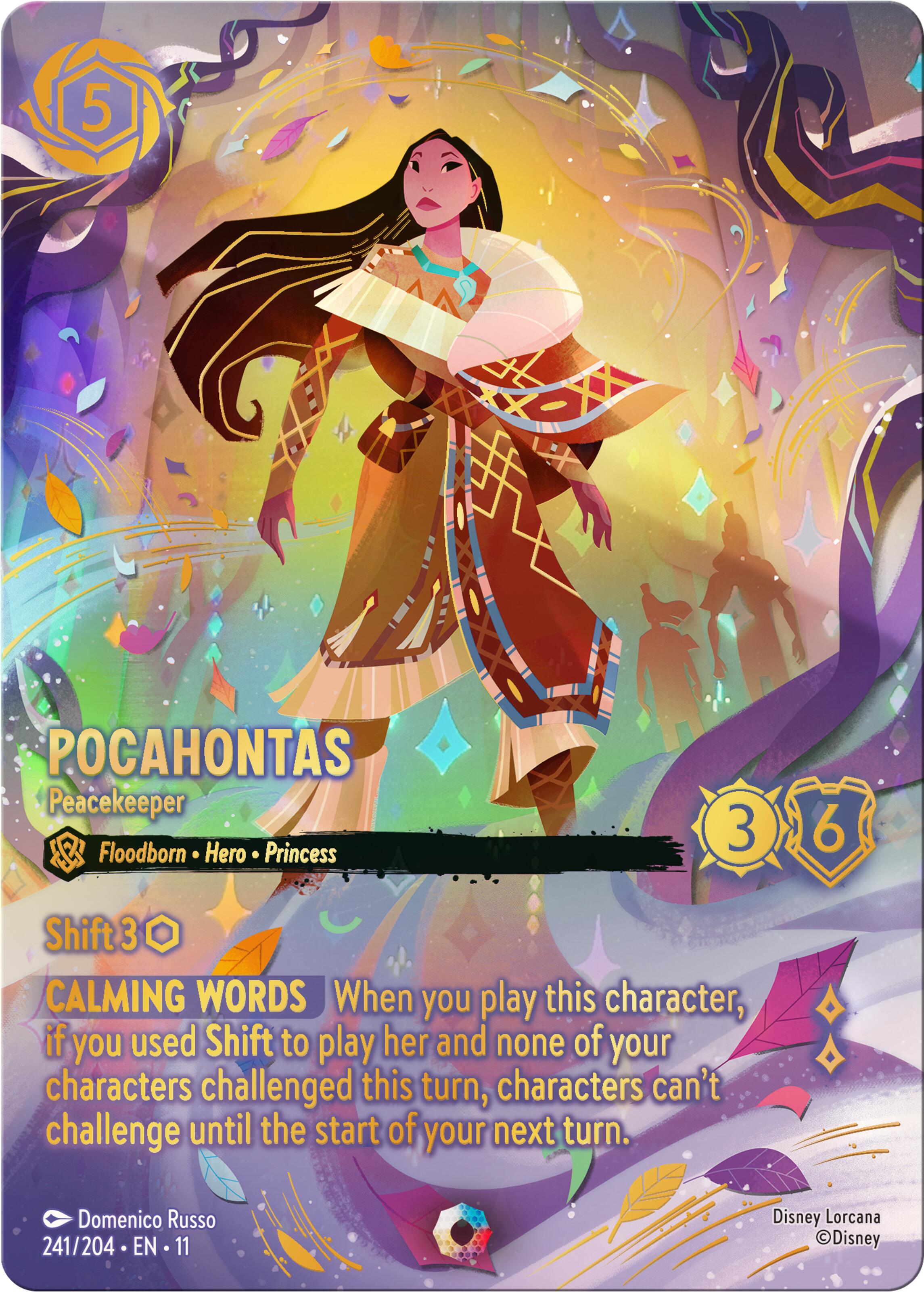 Pocahontas - Peacekeeper (Iconic) (241/204) [Winterspell] | Shuffle n Cut Hobbies & Games