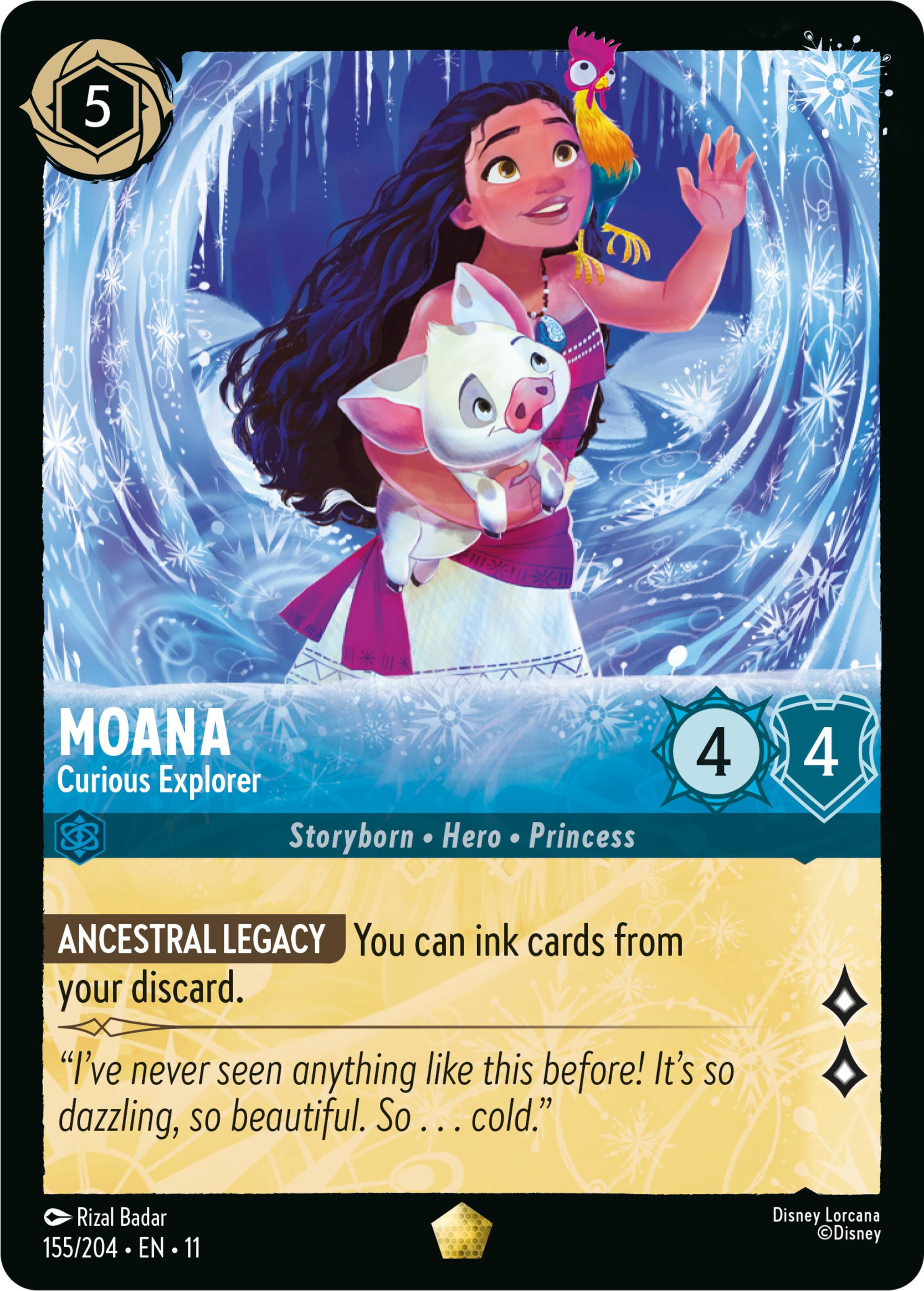 Moana - Curious Explorer (155/204) [Winterspell] | Shuffle n Cut Hobbies & Games