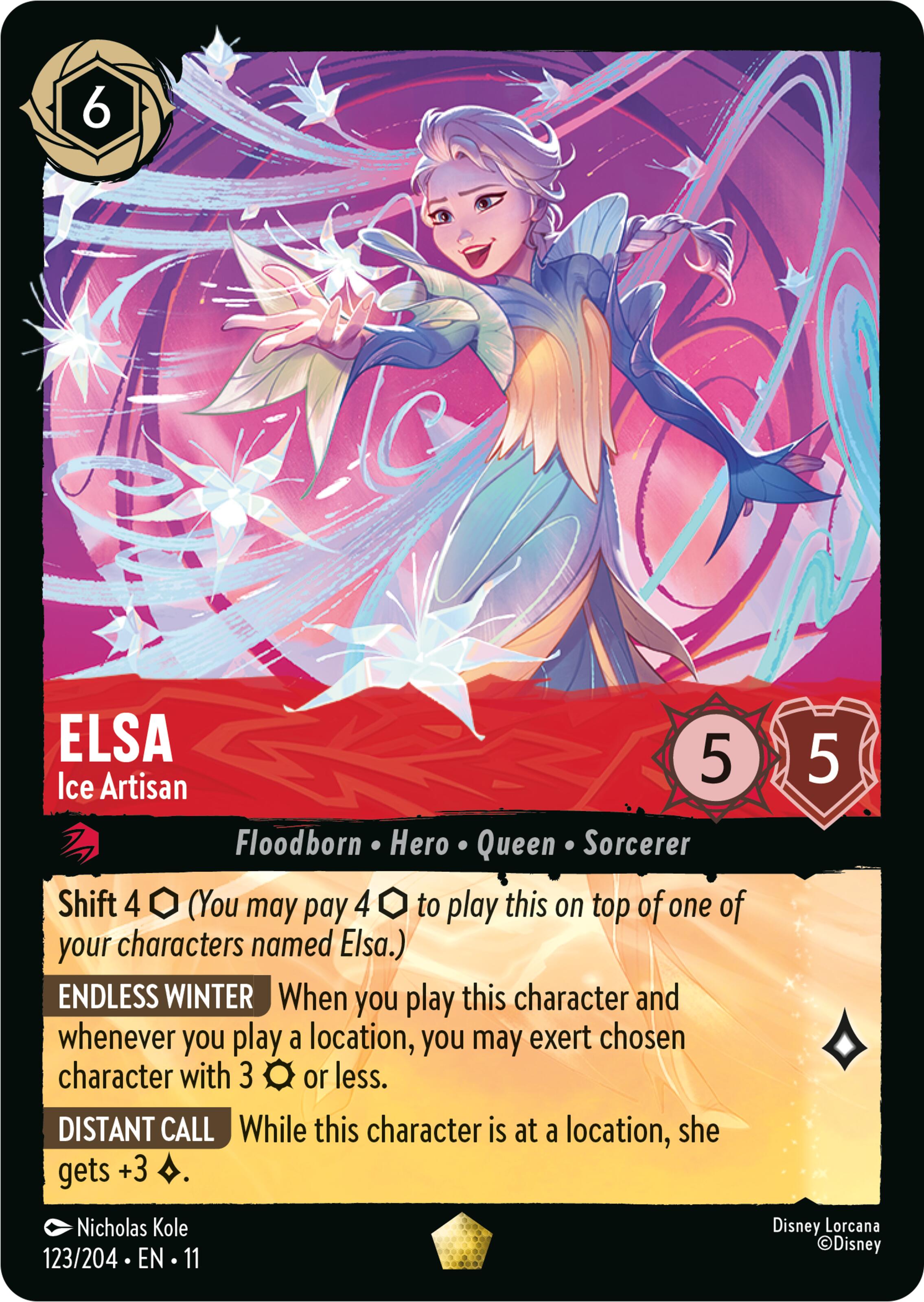 Elsa - Ice Artisan (123/204) [Winterspell] | Shuffle n Cut Hobbies & Games