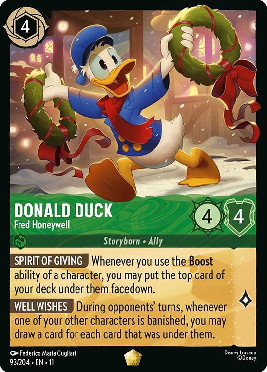 Donald Duck - Fred Honeywell (93/204) [Winterspell] | Shuffle n Cut Hobbies & Games
