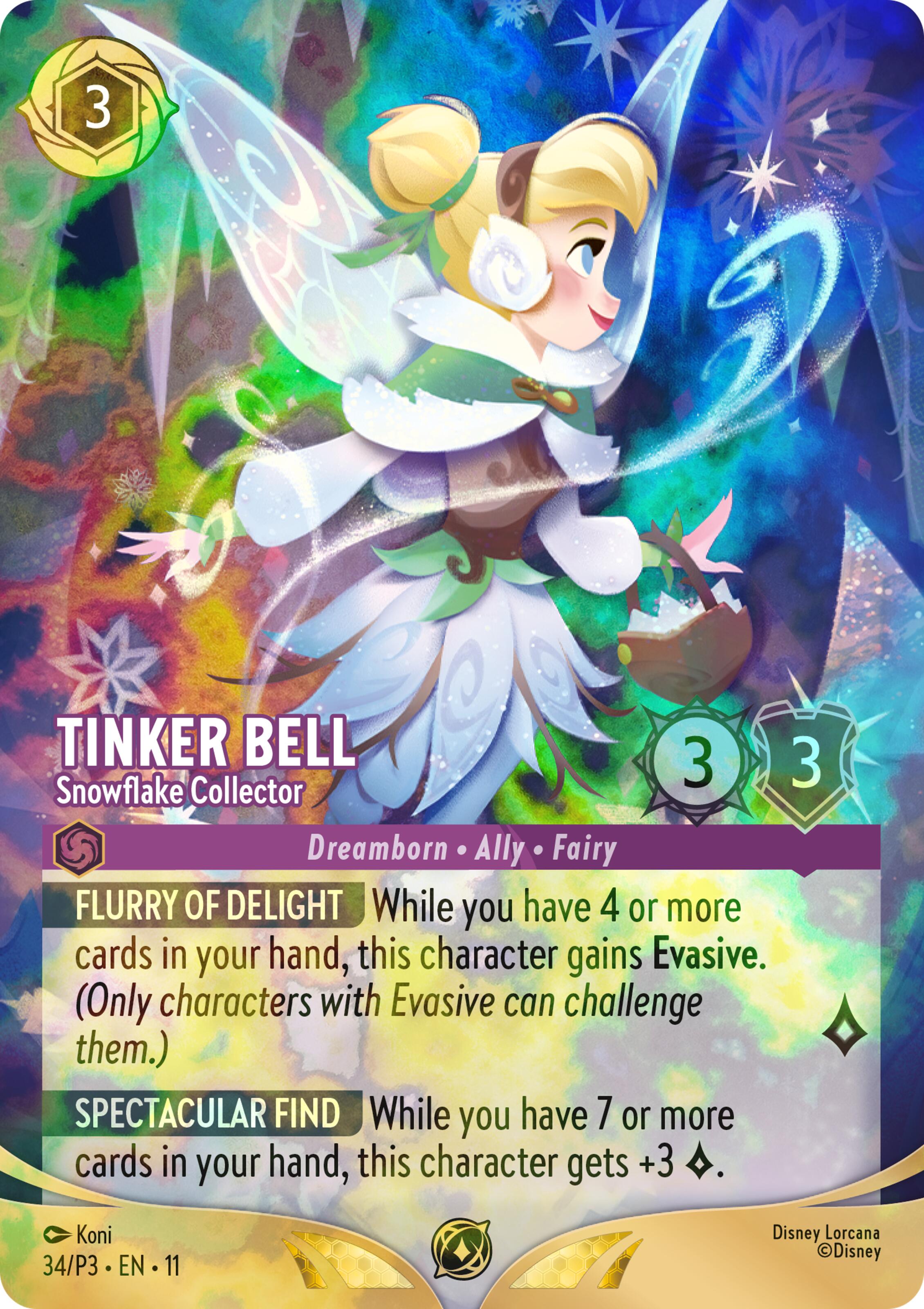 Tinker Bell - Snowflake Collector (Store Championship) (34) [Promo Cards] | Shuffle n Cut Hobbies & Games