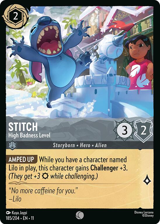 Stitch - High Badness Level (185/204) [Winterspell] | Shuffle n Cut Hobbies & Games